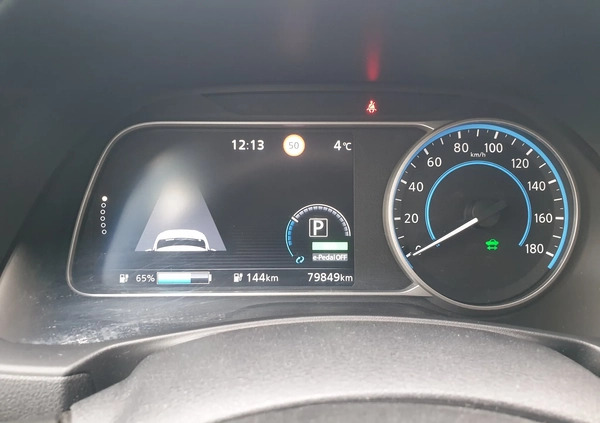 Nissan Leaf cena 71500 przebieg: 79456, rok produkcji 2018 z Łaskarzew małe 191